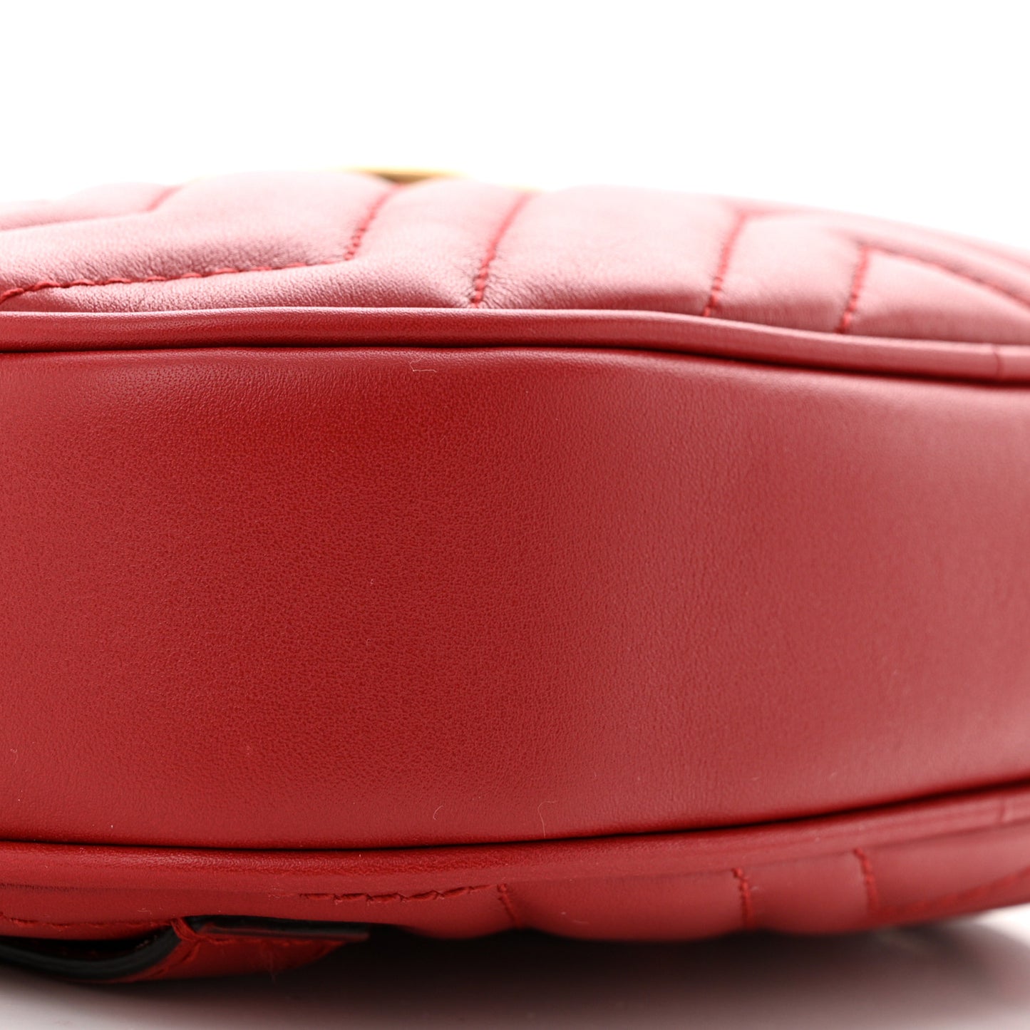 Calfskin Matelasse GG Marmont Belt Bag 95 38 Hibiscus Red