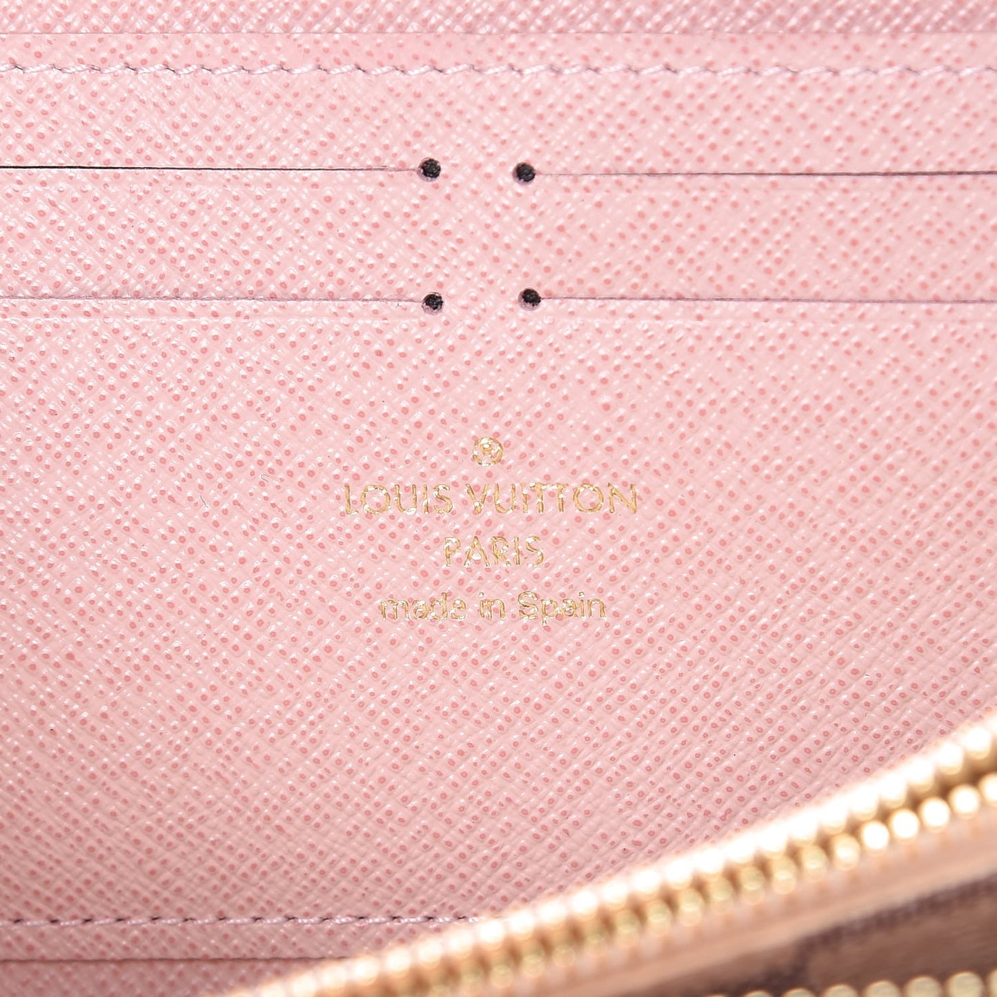 Damier Azur Clemence Wallet Rose Ballerine
