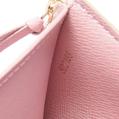 Louis Vuitton Damier Azur Victorine Wallet Rose Ballerine 7 of 7
