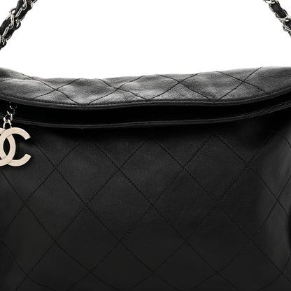 Chanel Lambskin Stitched Medium Ultimate Soft Tote Black 8 of 12
