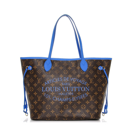 Louis Vuitton Monogram Articles de Voyage Ikat Neverfull MM Grand Blue 1 of 6