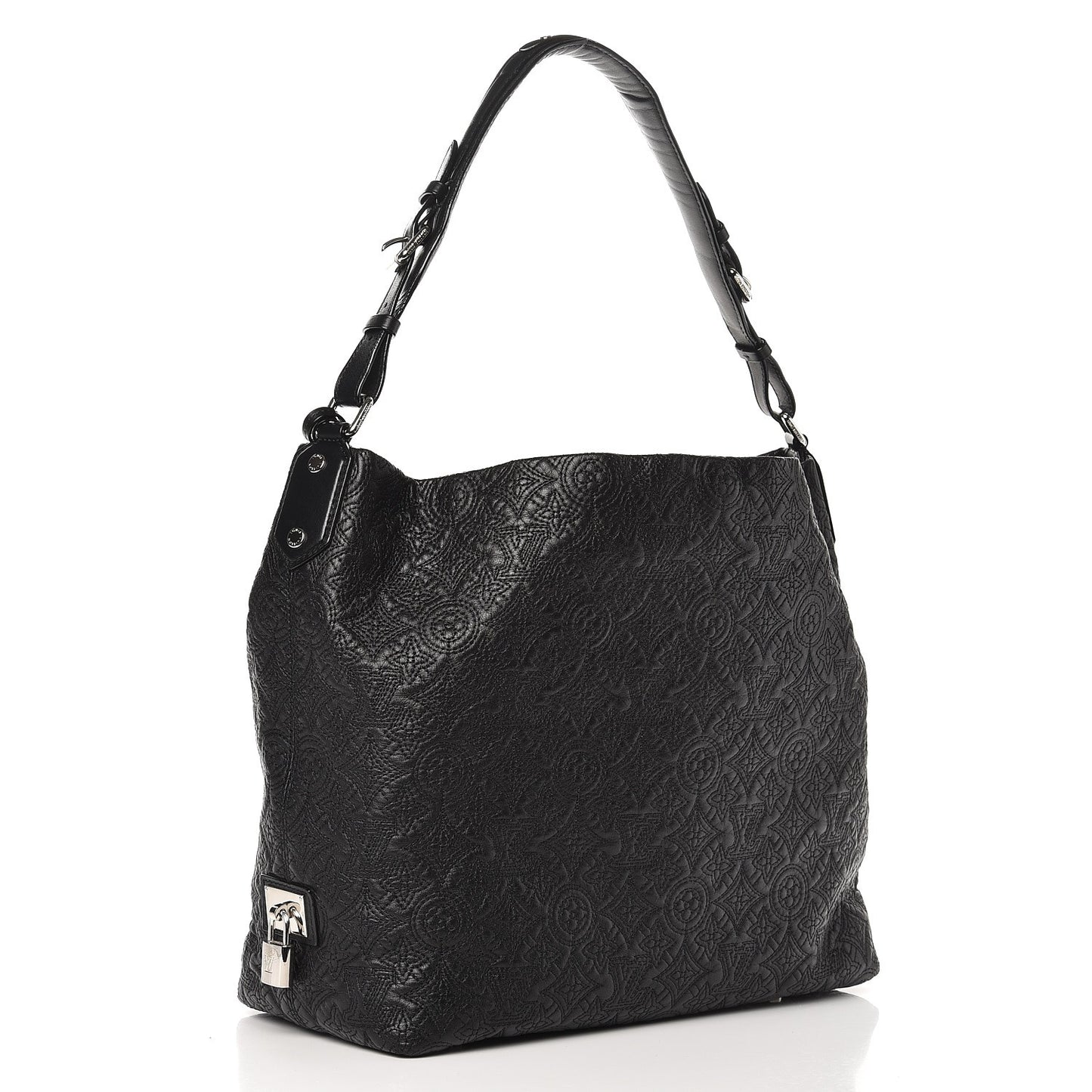 Monogram Lambskin Antheia Hobo PM Black