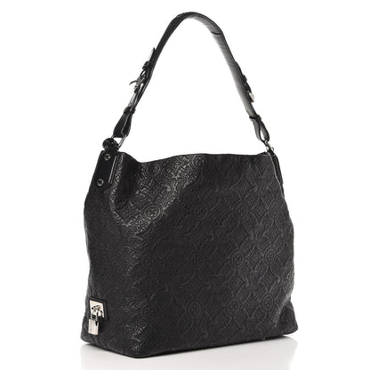 Louis Vuitton Monogram Lambskin Antheia Hobo PM Black 3 of 7