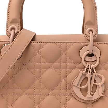 Christian Dior Ultra Matte Calfskin Cannage Medium Lady Dior Beige 7 of 11
