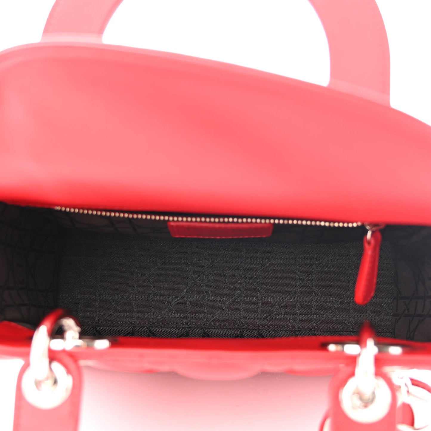 Lambskin Cannage Small My ABCDior Lady Dior Red