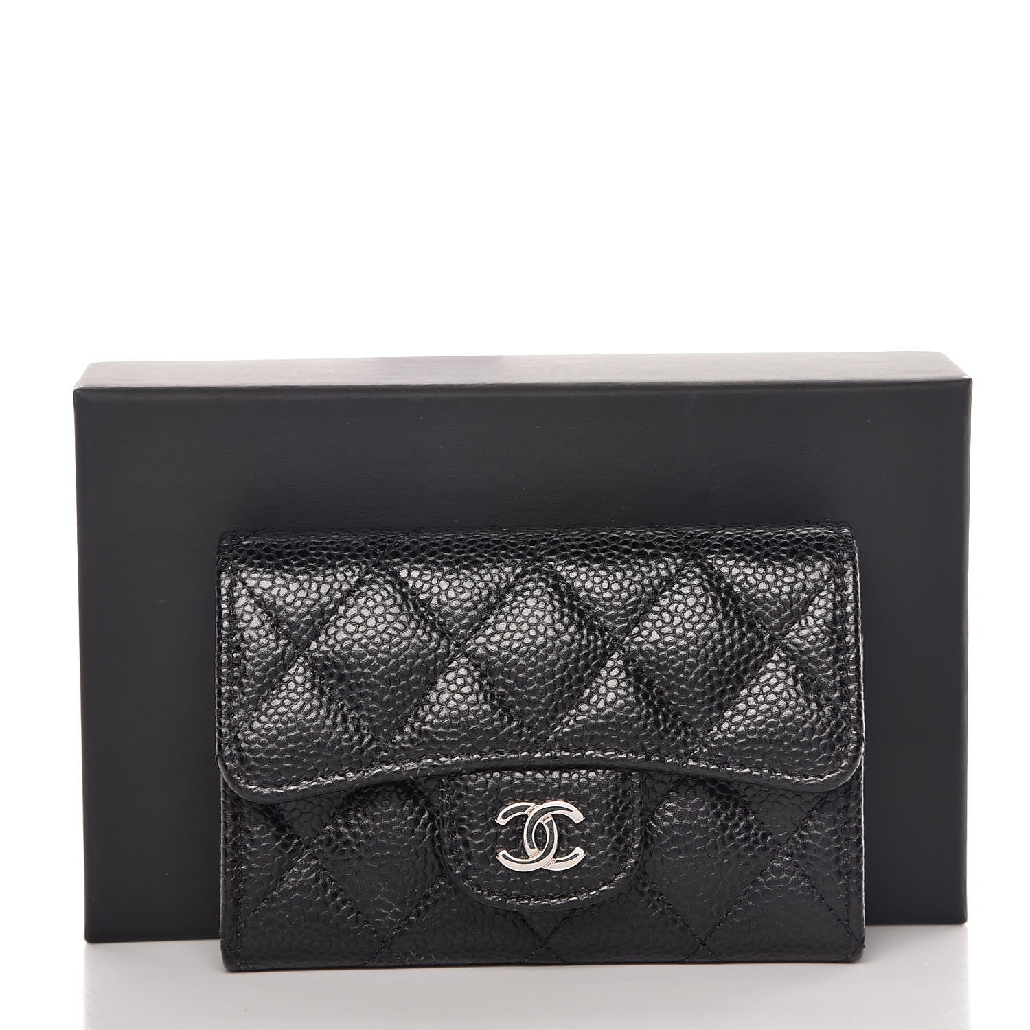 Chanel Caviar Quilted Flap Card Holder Black 11 of 11