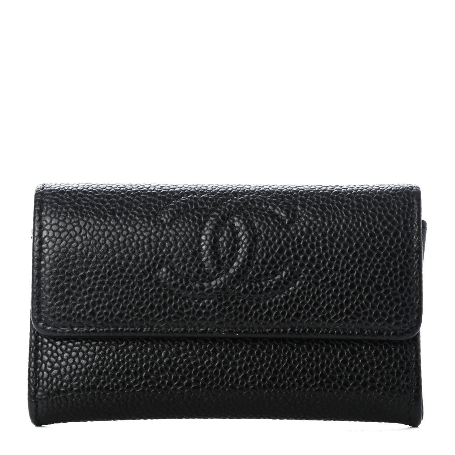 Chanel Caviar Timeless CC Flap Card Holder Black 1 of 5