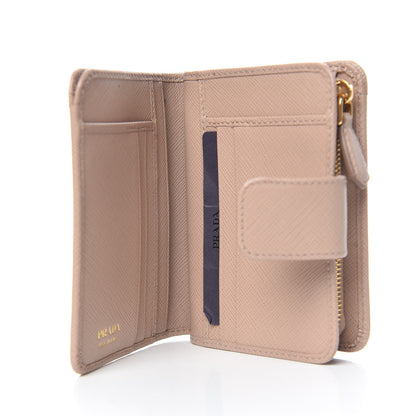 Prada Saffiano Metal Compact Wallet Cipria 5 of 9