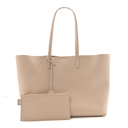 Saint Laurent Calfskin Large Shopping Tote Dark Beige 3 of 15
