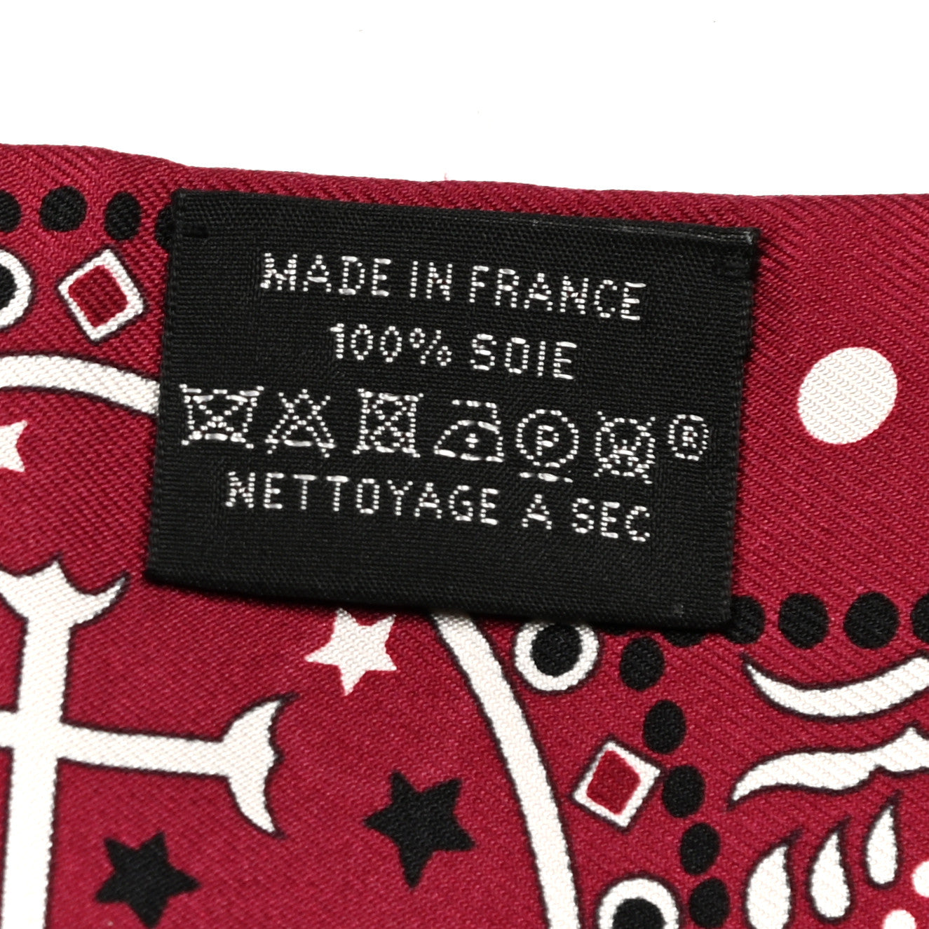 Silk Entre Ciel Et Mer Twilly Bordeaux White Black