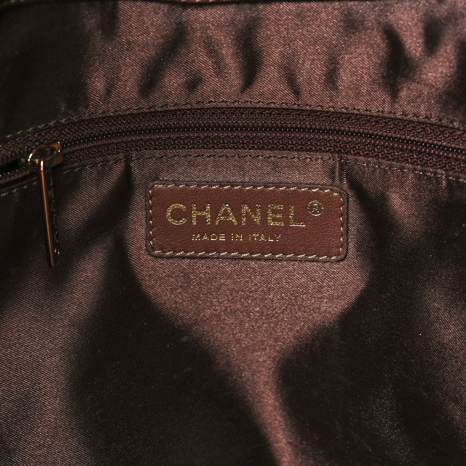 Chanel Metallic Calfskin Baby Coco Cabas Bronze 6 of 10