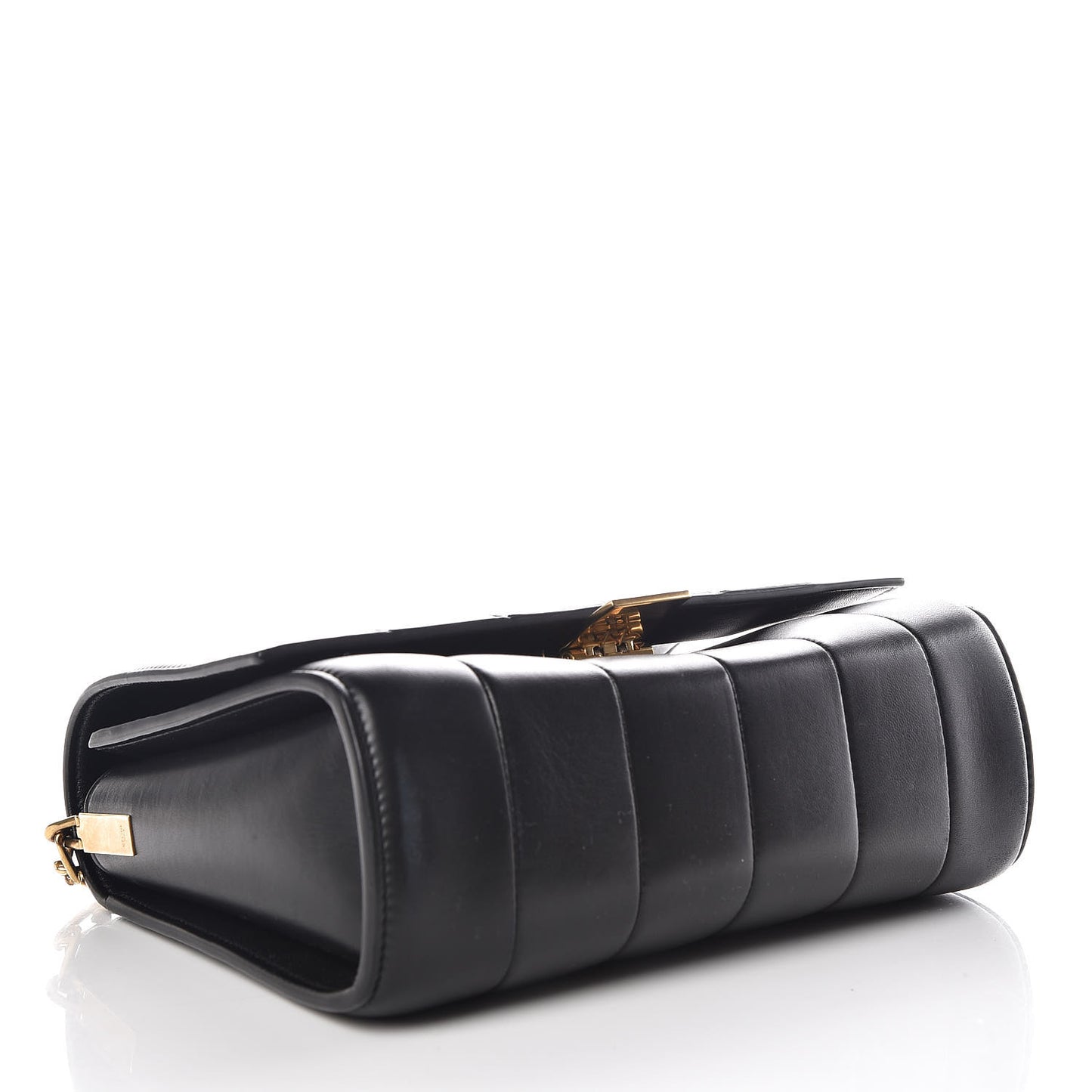 Lambskin Quilted Shoulder Bag Black