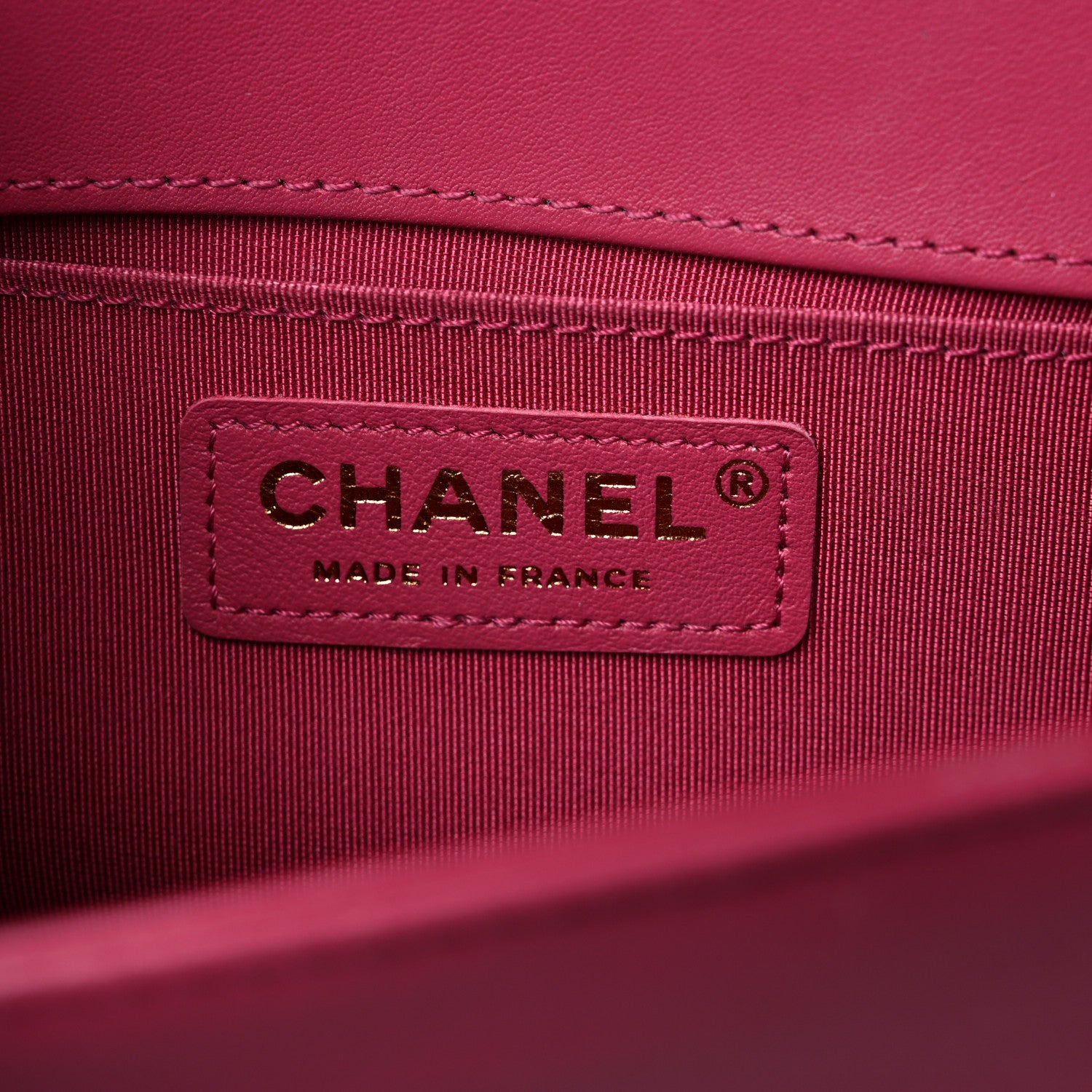 Chanel Lambskin Tweed Quilted Small Boy Flap Dark Pink 6 of 18