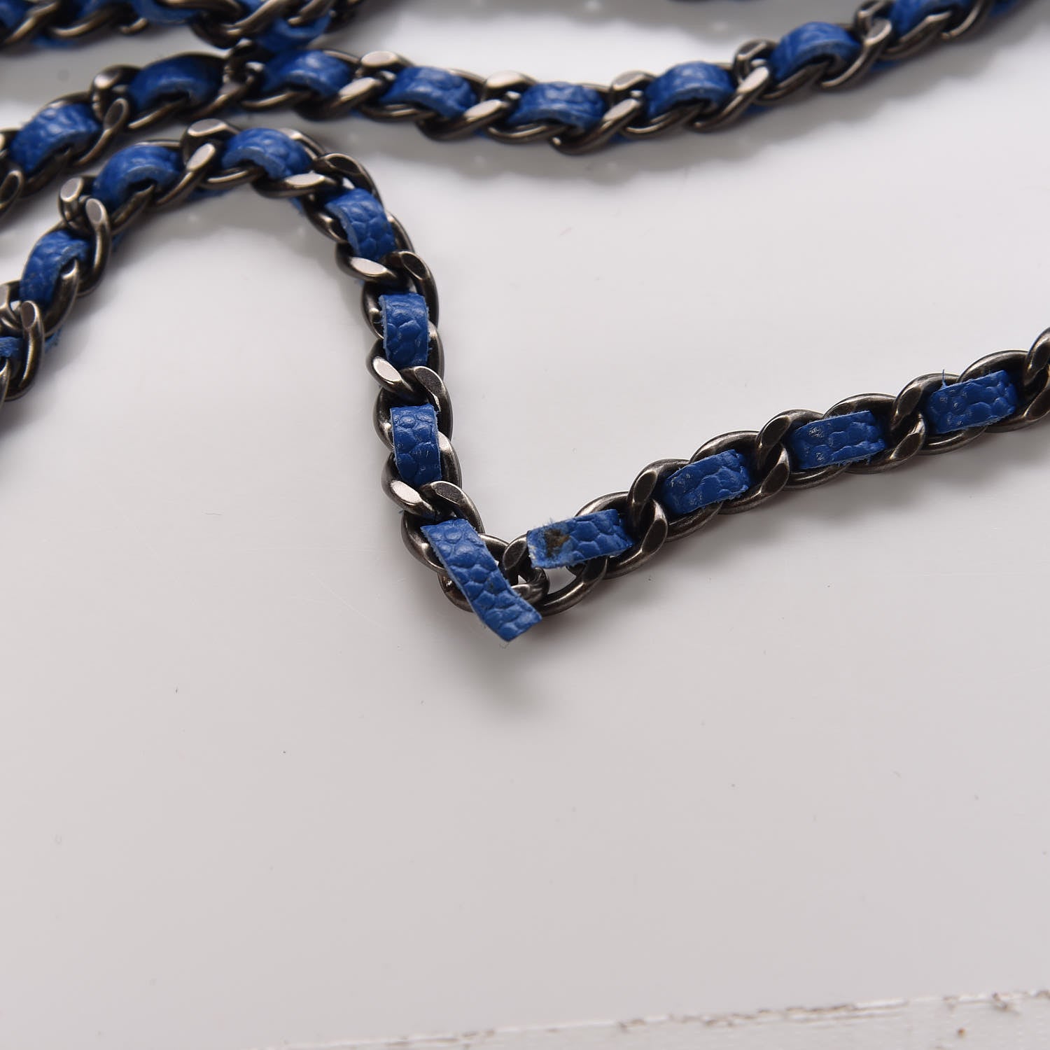 Chanel Caviar Quilted Wallet On Chain WOC Blue 8 of 10