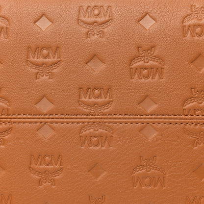 MCM Calfskin Ottomar Monogram Large Klara Hobo Cognac 12 of 15