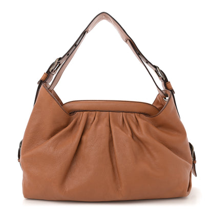 Fendi Grained Calfskin Doctor B Hobo Bag Cognac 1 of 16