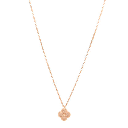 Van Cleef & Arpels 18K Rose Gold Sweet Alhambra Pendant Necklace 1 of 6