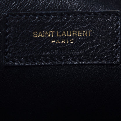 Saint Laurent Suede Chevron Monogram Small Nolita Black 6 of 13