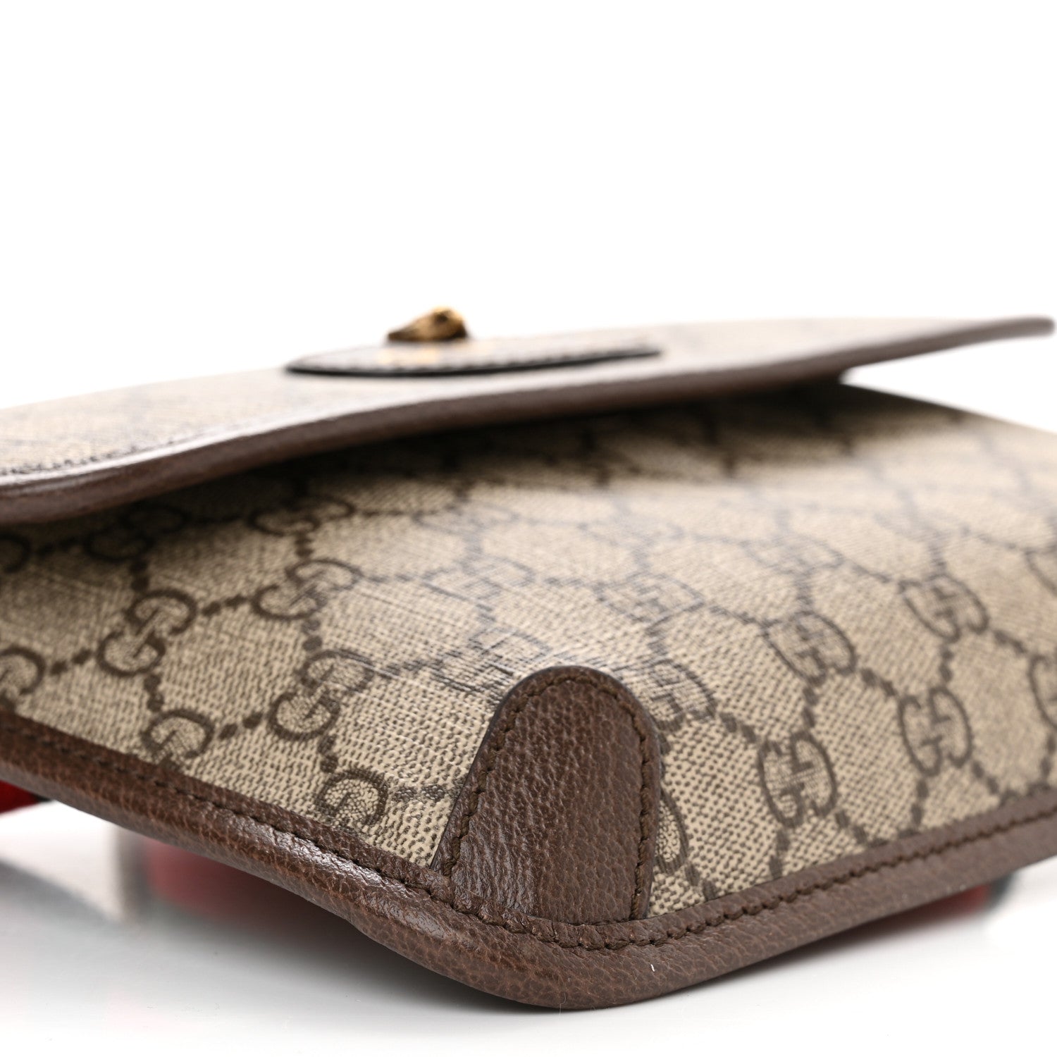 Gucci GG Supreme Monogram Neo Vintage Web Belt Bag Brown 9 of 10