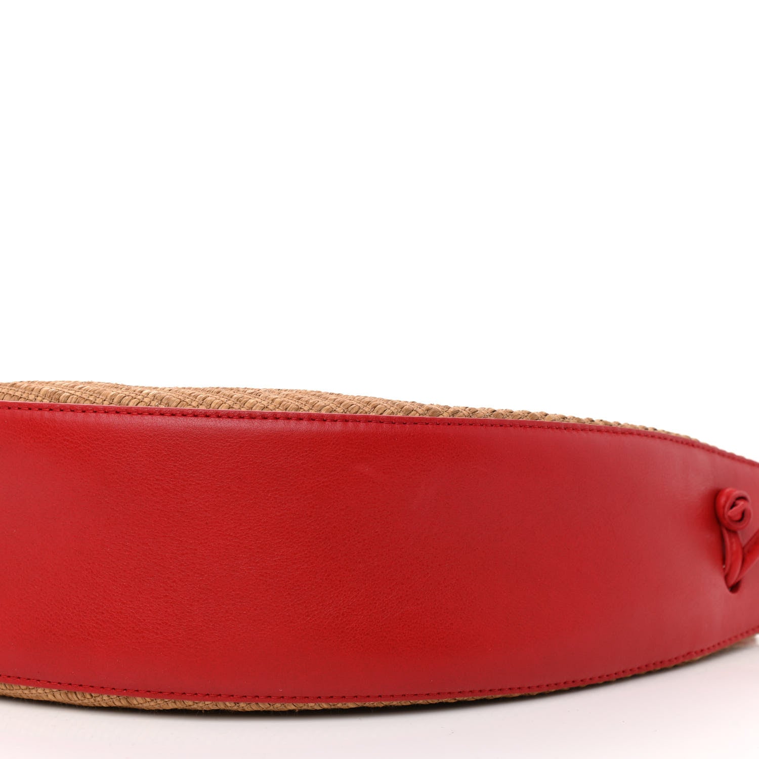 Mansur Gavriel Raffia Calfskin Lilium Bag Flamma 7 of 7