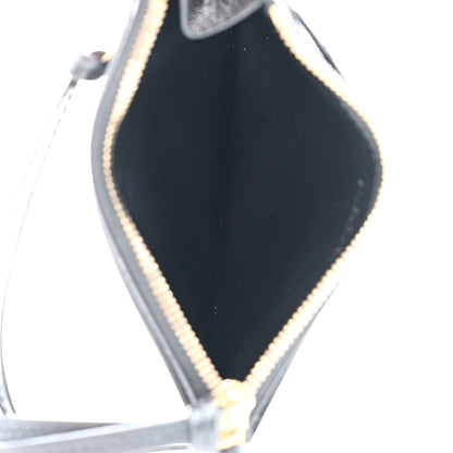 Balenciaga Grained Calfskin Neo Classic Brass Hardware Long Coin Case Card Holder Black 5 of 9