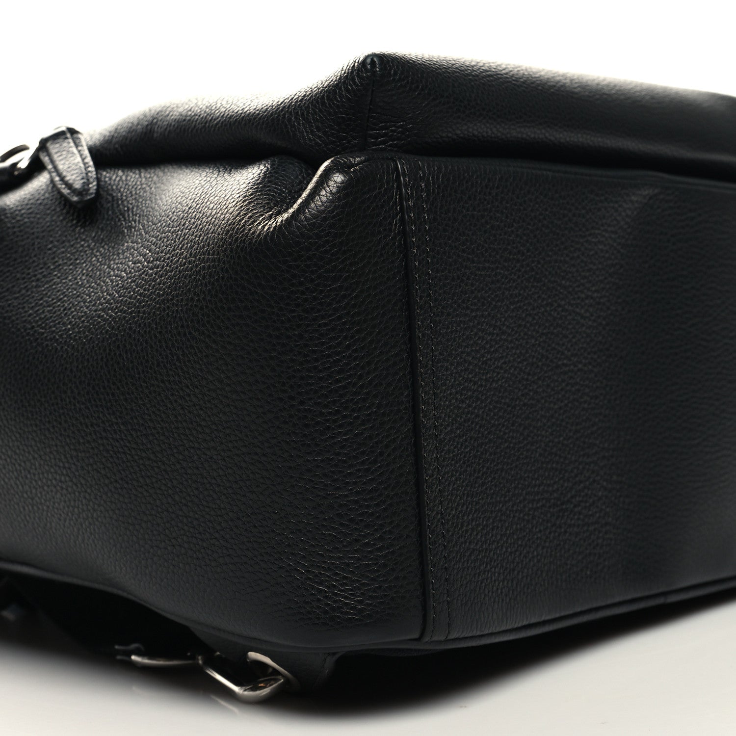 Mulberry Grain Calfskin Zipped Backpack Black 9 of 10