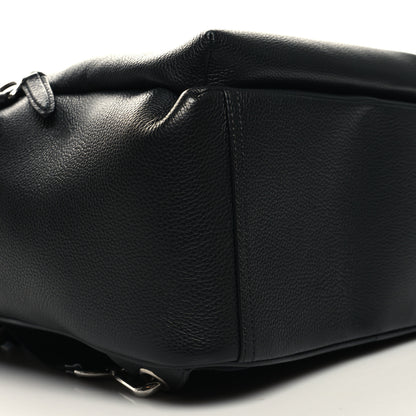 Mulberry Grain Calfskin Zipped Backpack Black 9 of 10