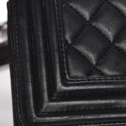 Chanel Lambskin Quilted Small Boy Flap Black 10 of 14