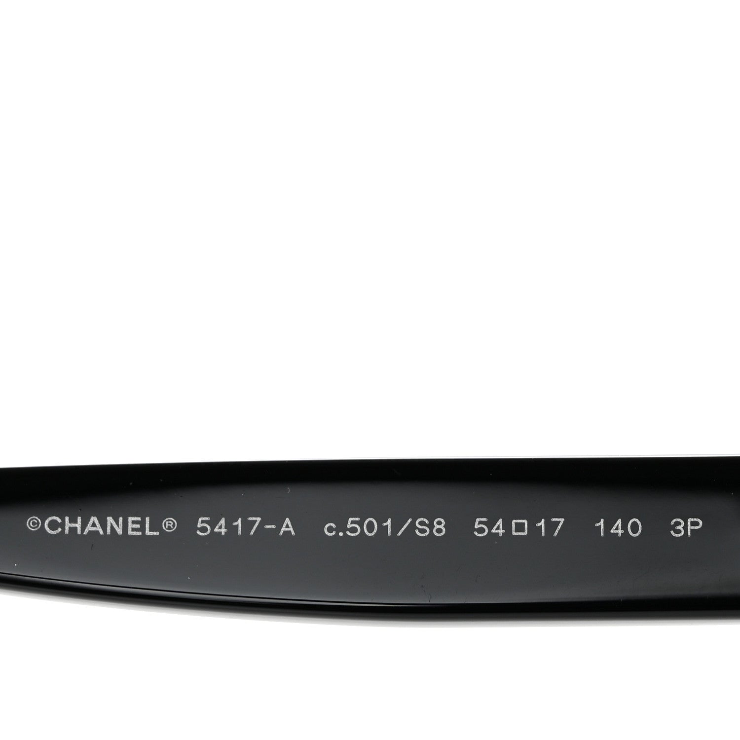 Chanel Acetate Polarized Square Sunglasses 5417-A Black 5 of 8