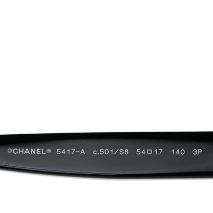 Chanel Acetate Polarized Square Sunglasses 5417-A Black 5 of 8