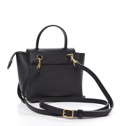 Celine Grained Calfskin Pico Belt Bag Black 3 of 9