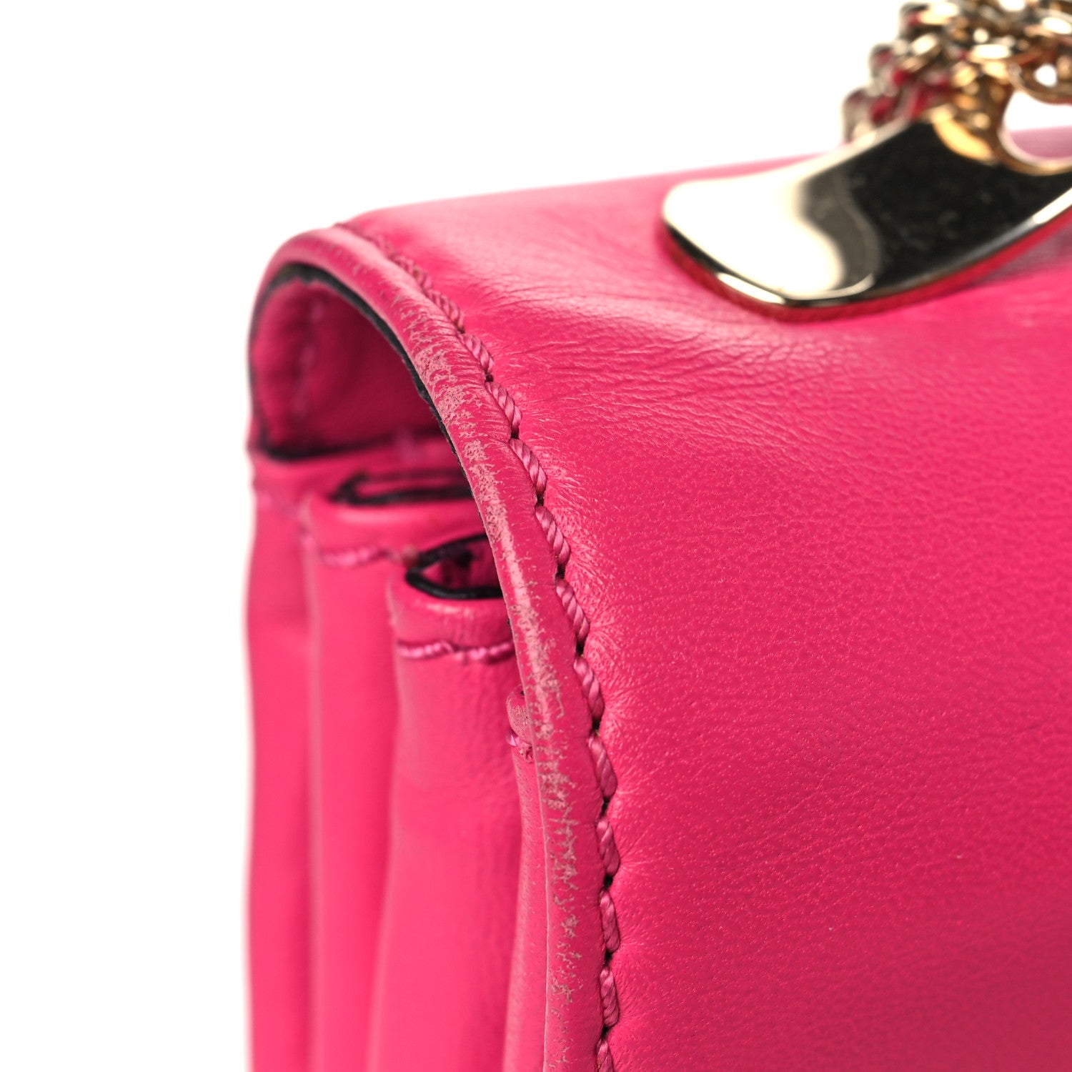 Valentino Garavani Calfskin Va Va Voom Shoulder Bag Pop Fuxia 15 of 15