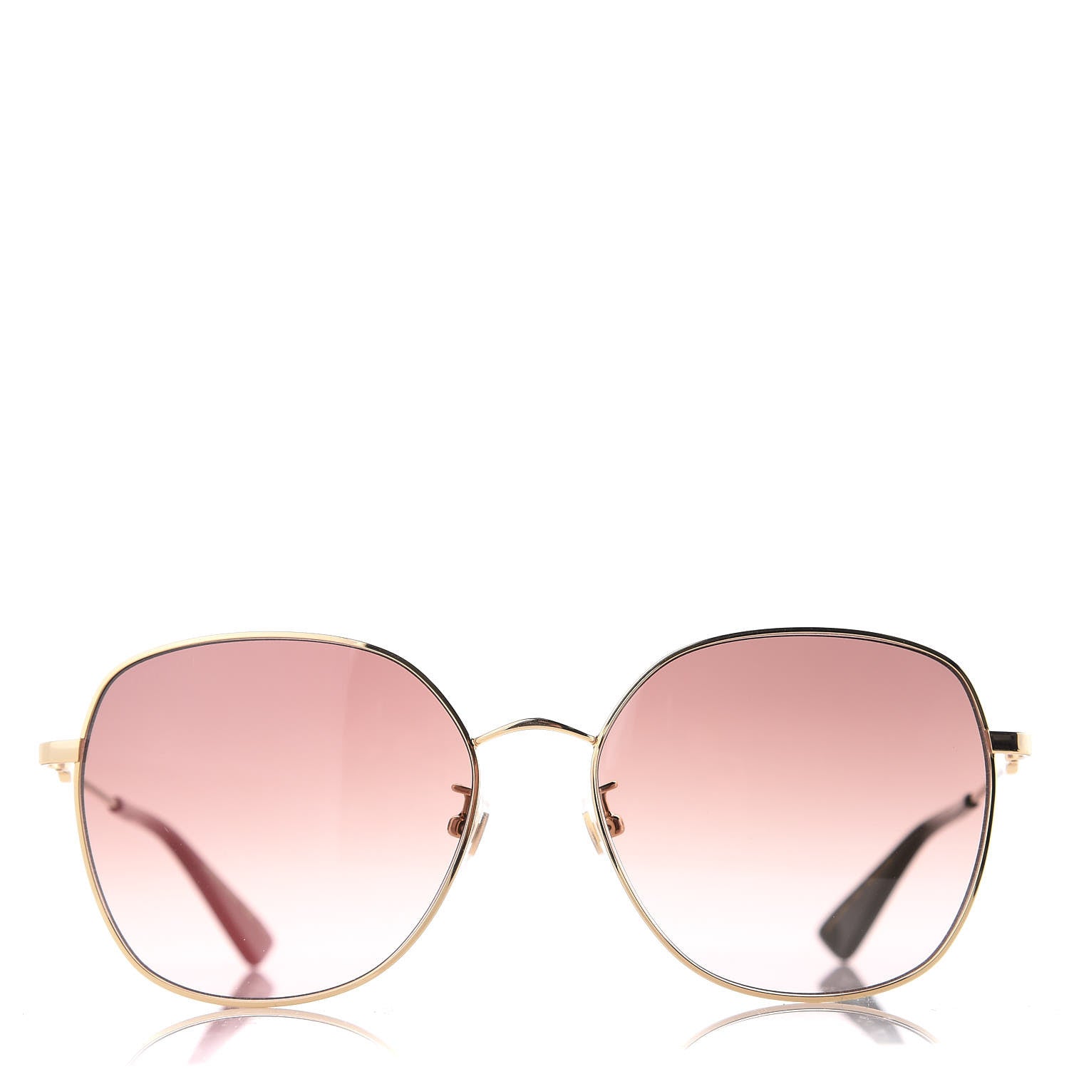 Gucci Square Frame Sunglasses GG0415SK Gold 3 of 6
