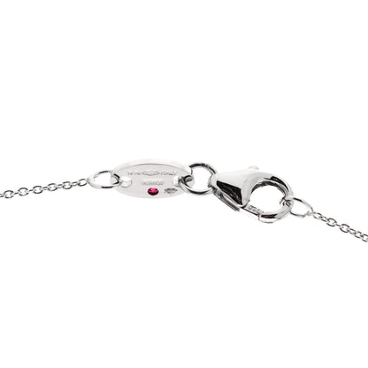 Roberto Coin 18K White Gold Diamond .25ctw Diamonds By The Inch Five Station Necklace 5 of 5