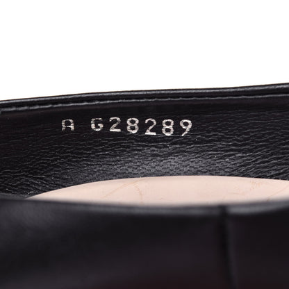 Chanel Lambskin Cap Toe CC Pumps 37.5 Black 8 of 13