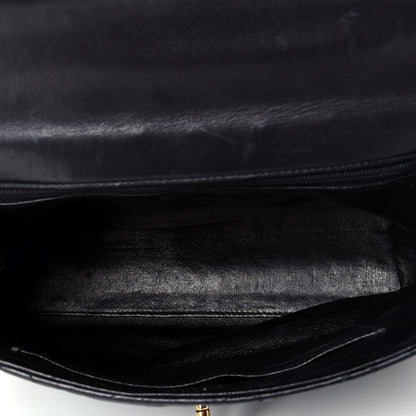 Chanel Lambskin Quilted Medium Braided Single Flap Black 5 of 9