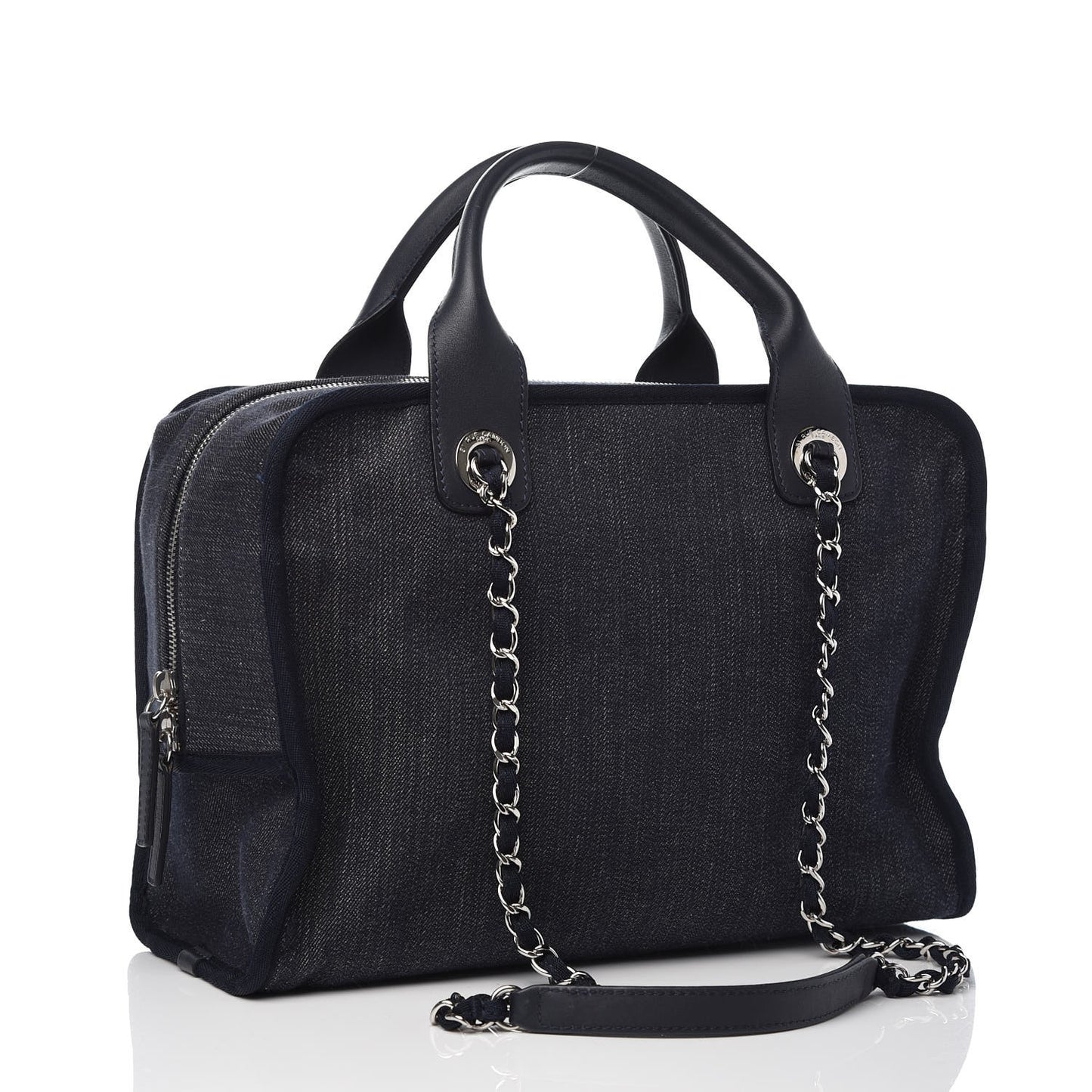 Denim Deauville Bowling Bag Dark Blue