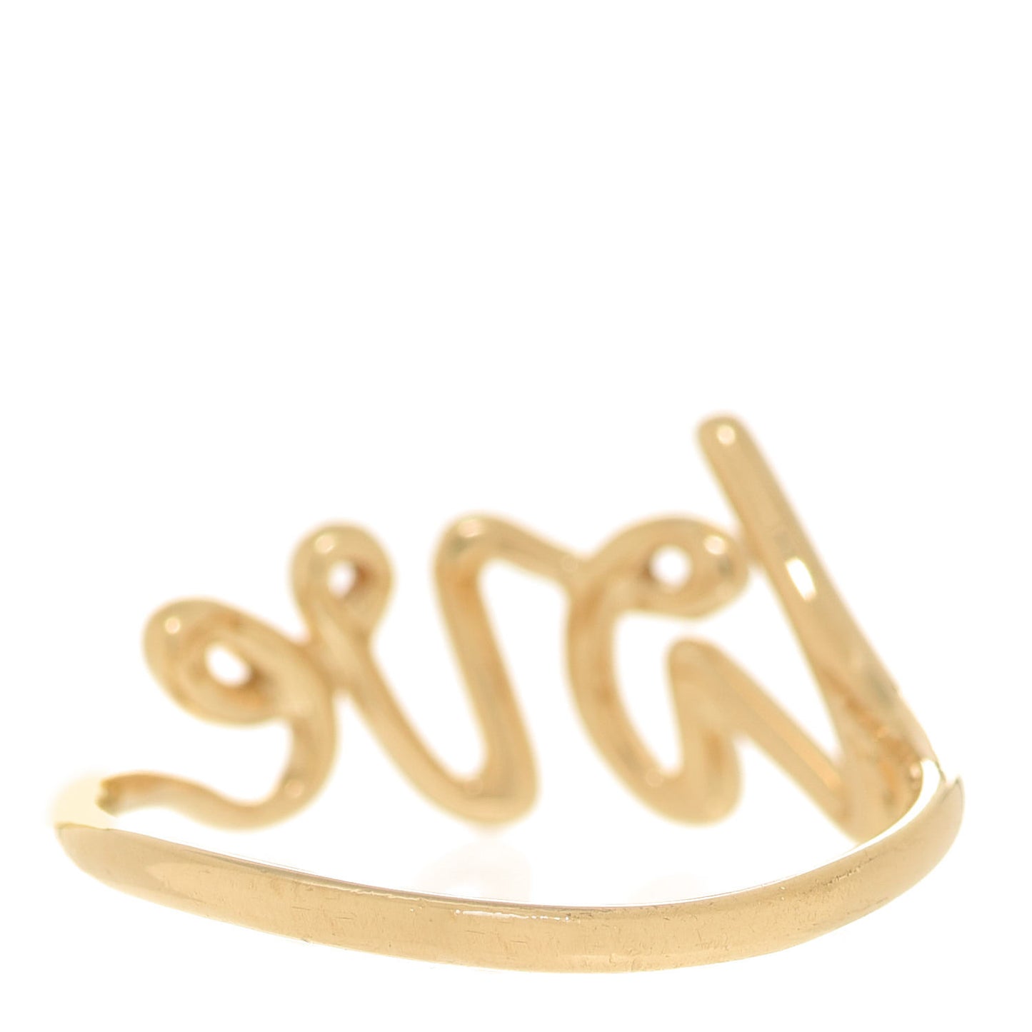 18K Yellow Gold Paloma's Graffiti Love Ring 57 8