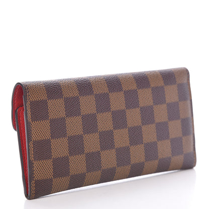 Louis Vuitton Damier Ebene Josephine Wallet Red 3 of 10