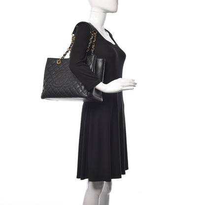 Chanel Caviar Quilted Grand Shopping Tote GST Black 2 of 13