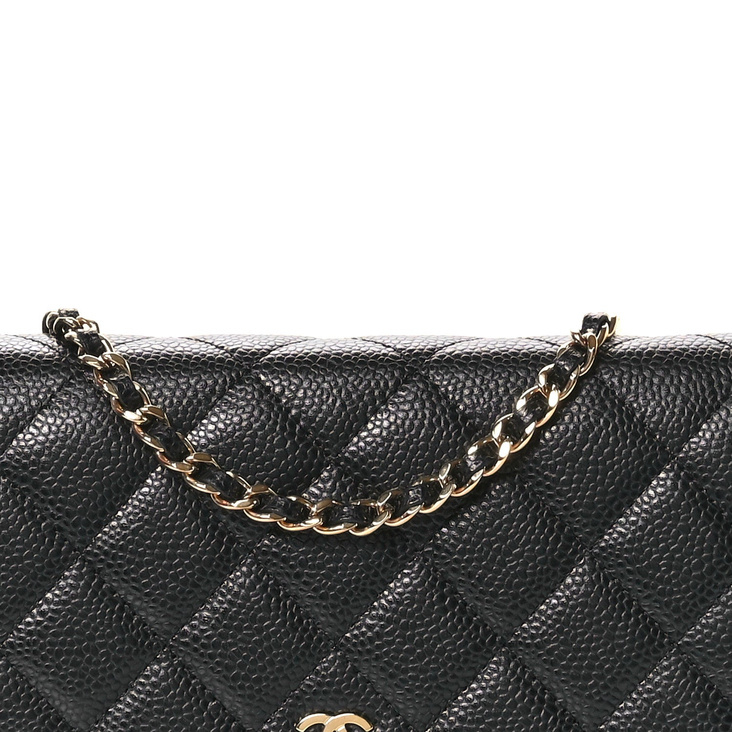 Chanel Caviar Quilted Wallet On Chain WOC Black 9 of 12