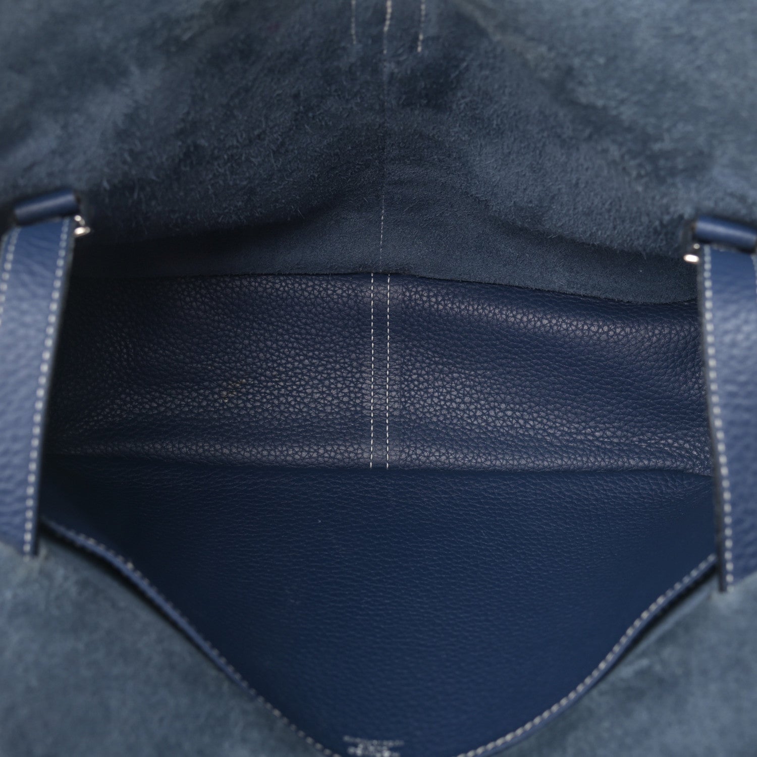 Hermes Taurillon Clemence Halzan 31 GM Bleu Saphir 5 of 16