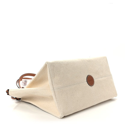 Loewe Canvas Calfskin Small Cushion Tote Beige 4 of 9