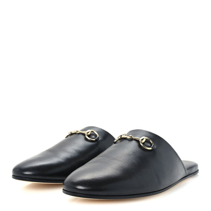 Gucci Nappa Annette Horsebit Slippers 39.5 Black 4 of 10