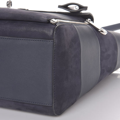 Mulberry Silky Calf Nubuck Stripe Small Willow Tote Midnight Blue 10 of 10