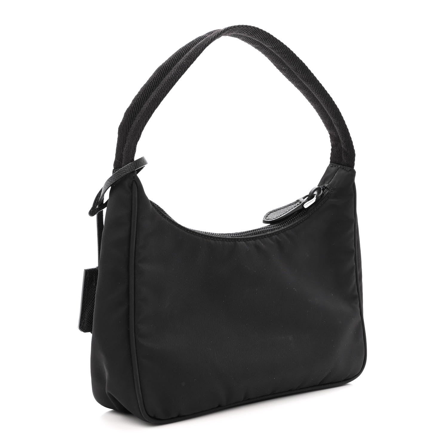 Prada Tessuto Nylon Mini Re-Edition 2000 Bag Black 3 of 11