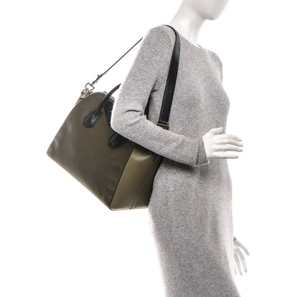 Givenchy Sugar Goatskin Medium Tri-Color Antigona Khaki Black 2 of 8