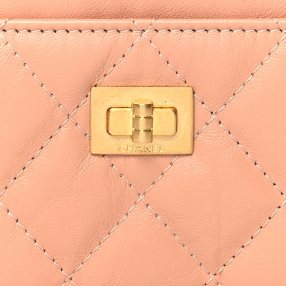 Chanel Aged Calfskin Quilted Reissue Card Holder Beige 9 of 13