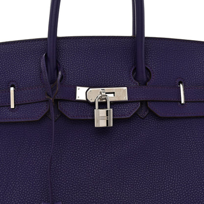 Hermes Togo BIRKIN 35 Iris 8 of 13