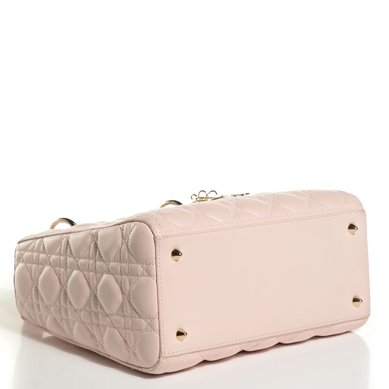 Christian Dior Lambskin Cannage Medium Lady Dior Rose Poudre 4 of 9